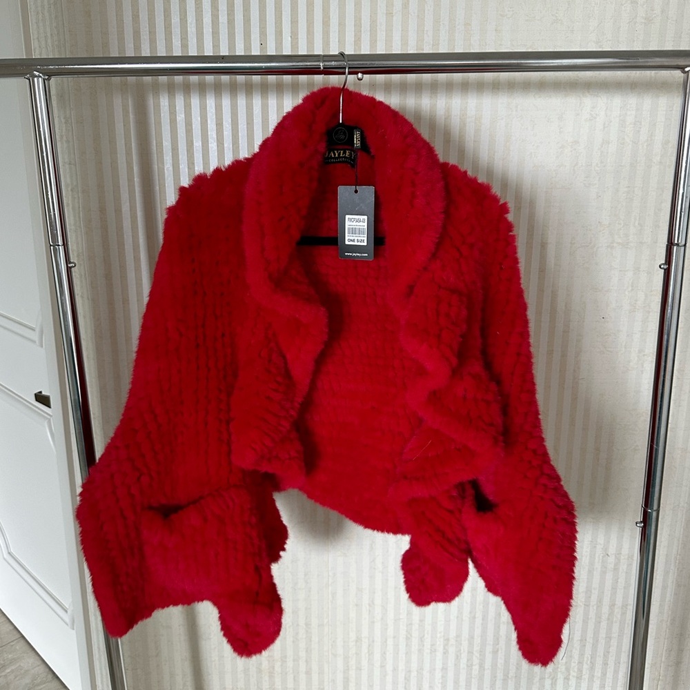 Jayley Collection Faux Fur Shawl